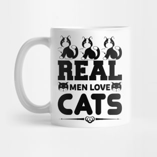 Real Men Love Cats T Shirt For Women Men Mug